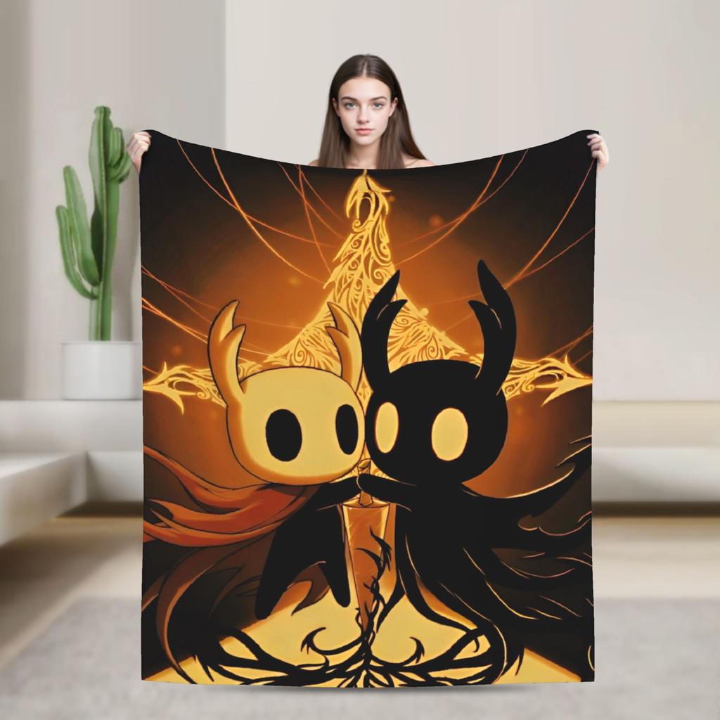 Hollow Knight Flísové Deky Akční Dobrodružství Úžasné Přehozy na Domácnost 125*100cm Kus Koberce