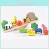 Wooden Forest Animal Balance Board With Stacking Blocks For Babies And Toddlers