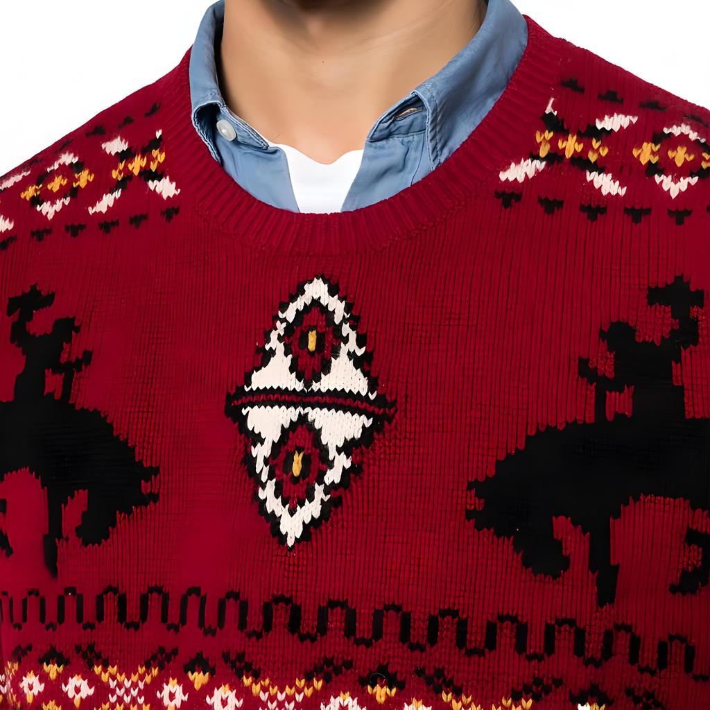 Polo Ralph Lauren Logo Embroidered Loose Sweater Men Sweater 710919622-001