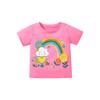 Sommer neues Mädchen Kurzarm T-Shirt reine Baumwolle Cartoon Oberteil Baby T-Shirt reine Baumwolle T-Shirt