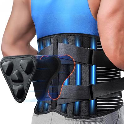 Per cintura di supporto per la schiena con cuscinetto lombare Design ergonomico Lavorato a maglia 3D per alleviare il dolore