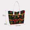 Boho Floral Animal Print Large Tote Bag for Women Daily Outdoor Travel Shopping Casual Use Shoulder Handbag with Comfortable Straps