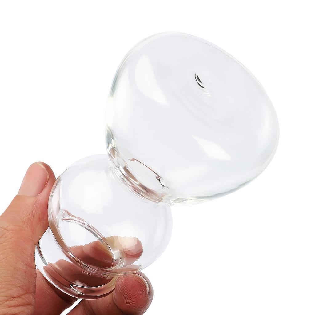 2 Pcs 120ml Clear Absinthe Cup Professional Crystal Wine Glass Layered Gourd Dark Bomb Vermouth Cocktail Glass Vodka Shot Glass