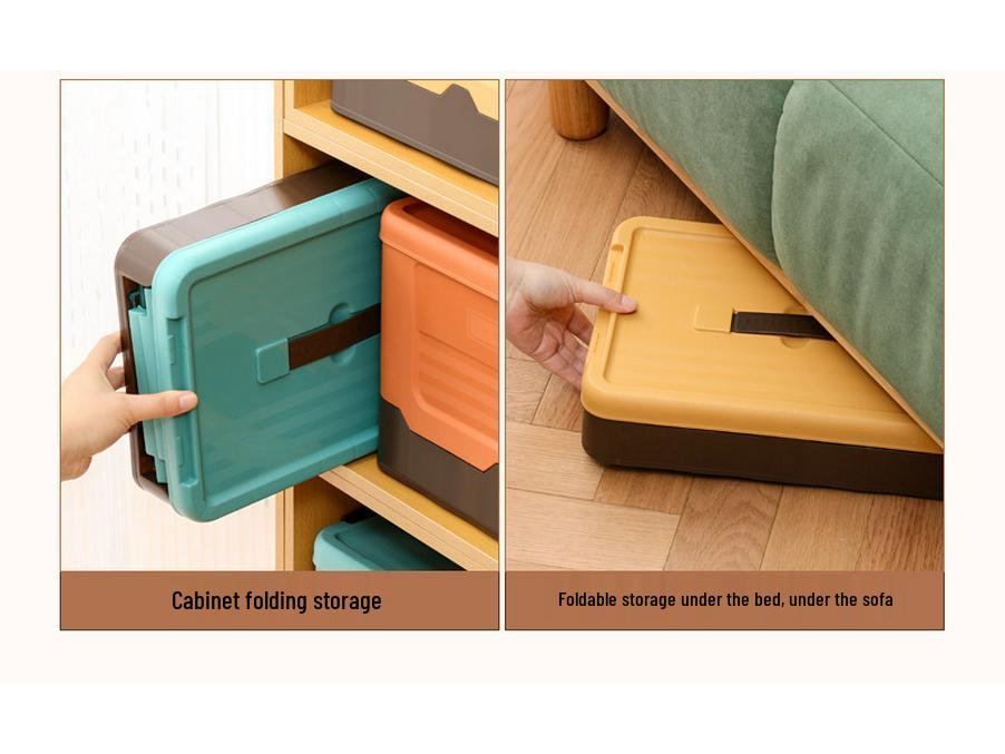 Large Capacity Foldable Organizer Box for Underwear, Socks, Tableware, and More