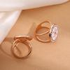 Schal-Ring-Clip für Damen Strass-Hemd-Krawatten-Clips Metall-Schneeflocke Runder Gürtel Seidenschal-Schiebering für Schal Kleid Bekleidungszubehör