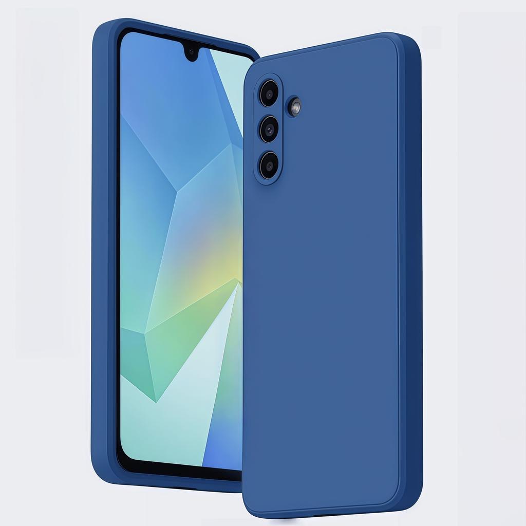 Noble Fashion Solid Colour Shockproof Protective Liquid Silicone Phone Case For Samsung Galaxy A17