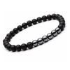 6/8mm Glass Stone Beaded Bracelets for Men Women, Unisex Energy Crystal Bracelets, Stacking Couple Bracelets