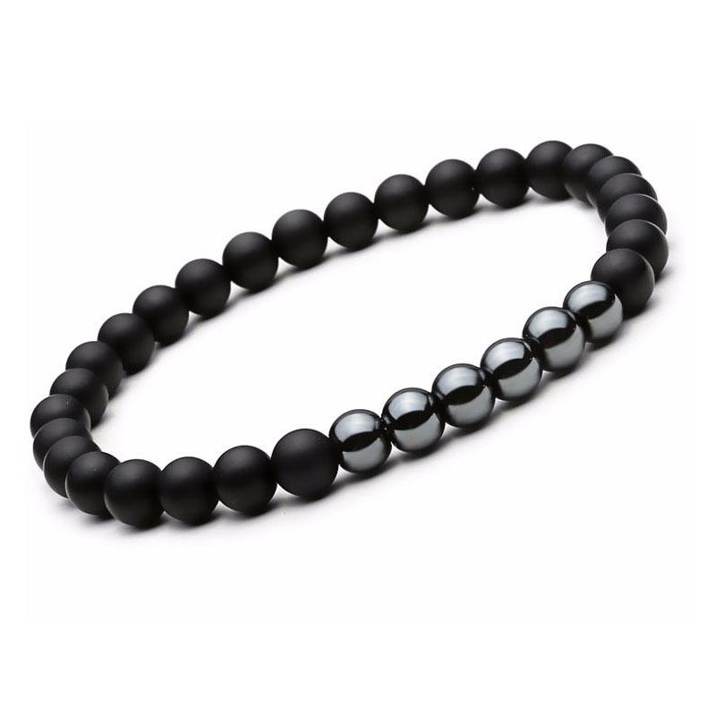 6/8mm Glass Stone Beaded Bracelets for Men Women, Unisex Energy Crystal Bracelets, Stacking Couple Bracelets