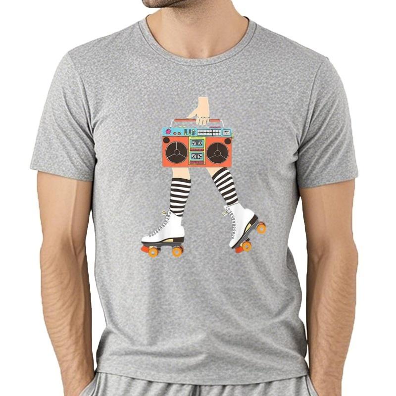 New Roller Skating Retro Roller Skater Unisex Funny Tshirt Usa S5xl