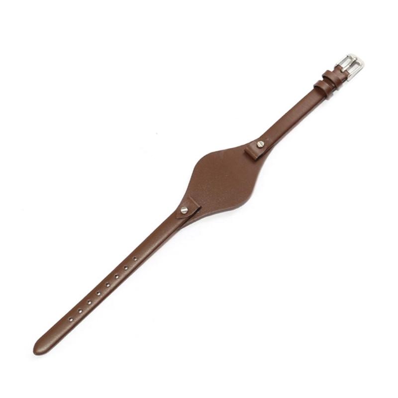 Premium Leder Dünnes Uhrenarmband Business Reise Outdoor Nutzung Kratzfest Schnellwechsel-Federstege