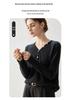 V-Neck Half-Button Soft Cashmere Sweater - Women's 2026 Autumn Base Layer, Elegant Solid Color