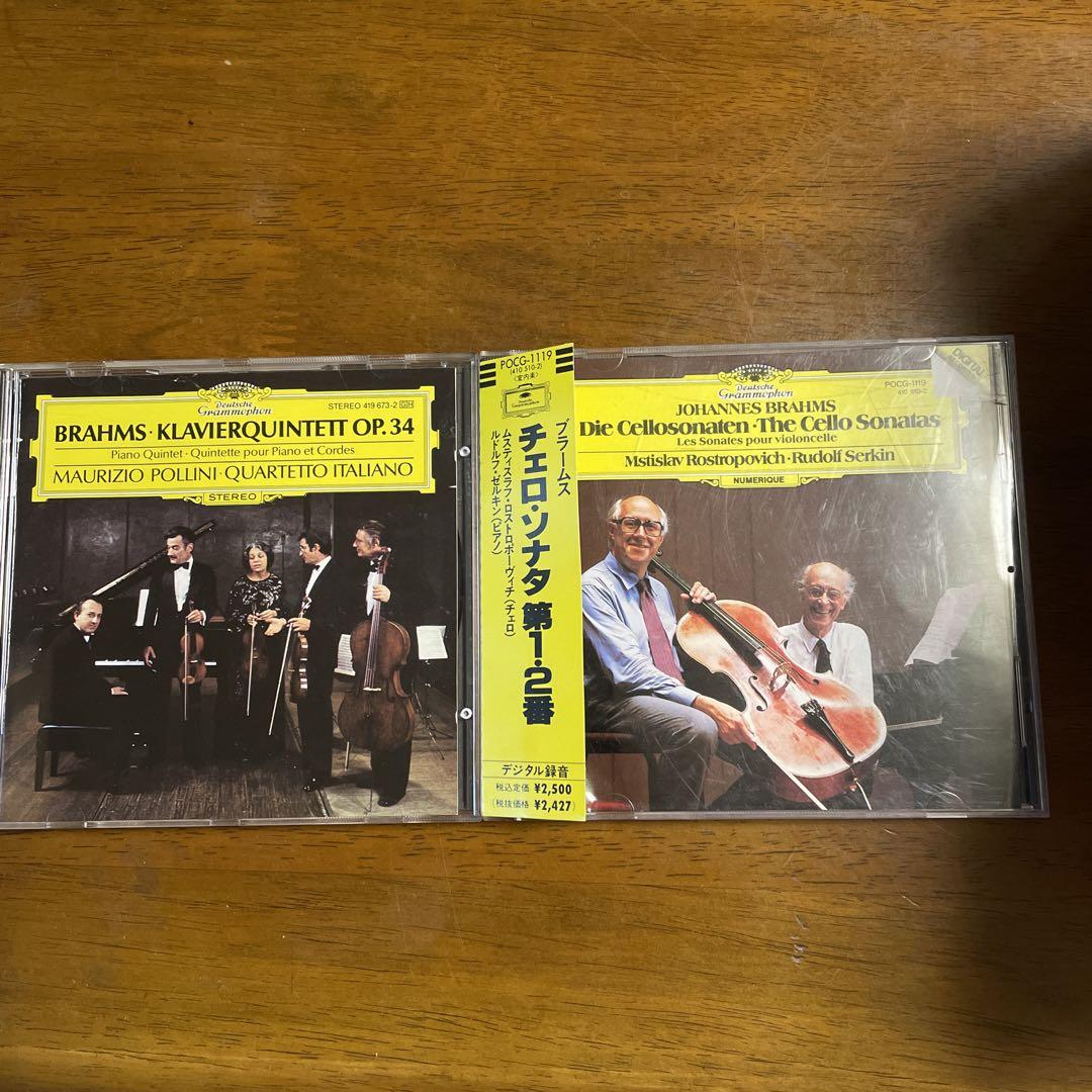 

[USED] CD Brahms Cello Sonata No. 1.2 & Piano Quintet 2 disc set