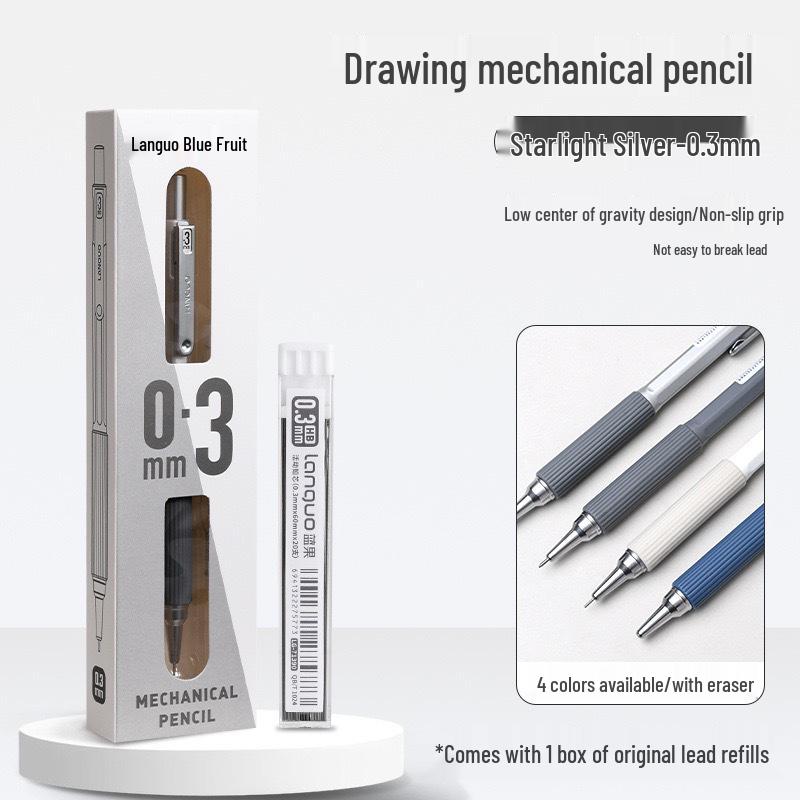 Blue Fruit Professional Drafting Mechanical Pencil, 0.3/0.5/0.7mm, 2B HB for Sketching & Students