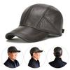 Thermal Echtes Leder Baseball Caps Herbst Winter Snapback Hüte Plüsch Warme Caps Männer Frauen