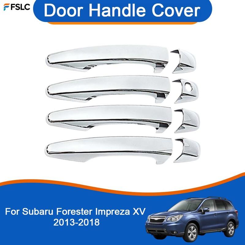 Car Decoration Door Handle Cover  For Subaru Forester Impreza XV 2013-2018 Cars Accessories Exterior Styling Upgrade