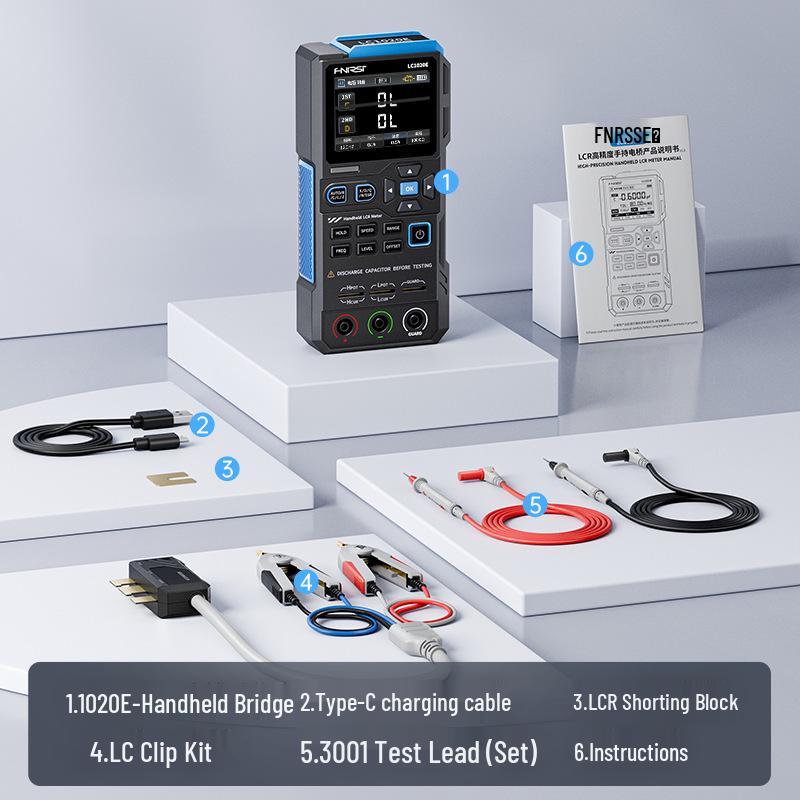 FNIRSI LC1020E Handheld LCR Smart Multimeter: Widerstands-, Induktivitäts-, Kapazitätstester für SMD.