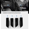 For RIVIAN R1T R1S Car Side Door Handle Storage Box Tray ABS Organizers Accessories Black 4PCS
