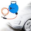 Avvolgitubo ad aria retrattile automatico con tubo dell'aria da 10M, riavvolgimento lento per lavaggio auto all'aperto, officina, garage, irrigazione giardino