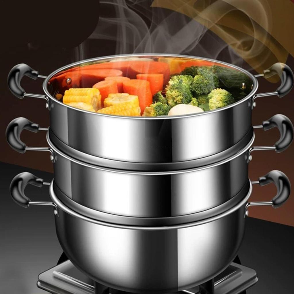 316 Stainless Steel Steamer Basket Kitchen Cooking Tool with Double Ear Steam Rack Safe Material Generic Drain Basket