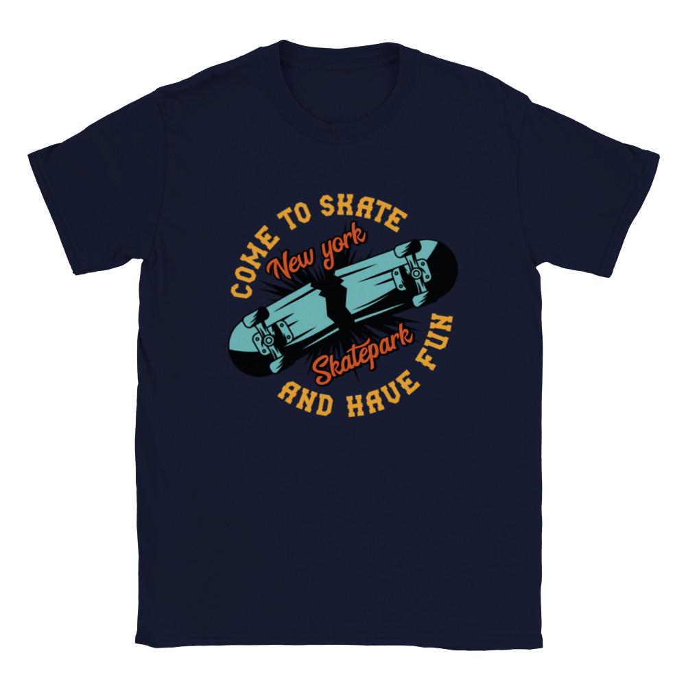 New York Skatepark - Come to Skate - Skateboard T-Shirt Unisex T-Shirt S