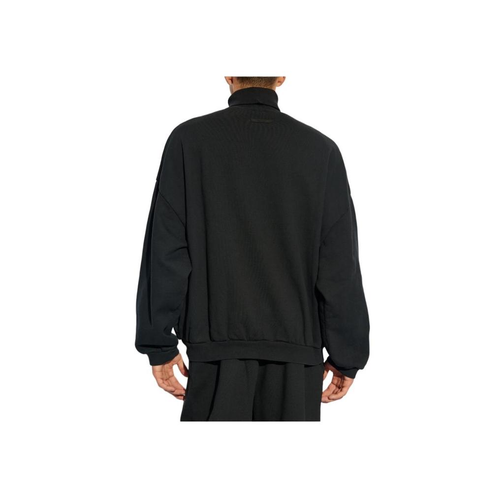 Fear of God Essentials Heavy Fleece Turtleneck Black Men Tops 192BT246220F
