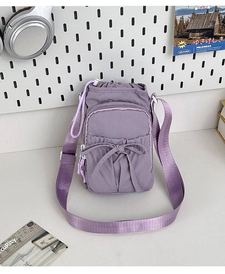 Damen Schleife Mehrfach-Taschen Schulter-Umhängetasche mit großer Kapazität