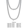 ORSA JEWELS Luxury 925 Sterling Silver 3/4mm Tennis Chain Necklace for Women Fashion Round Cubic Zirconia Necklace Jewelry SC74