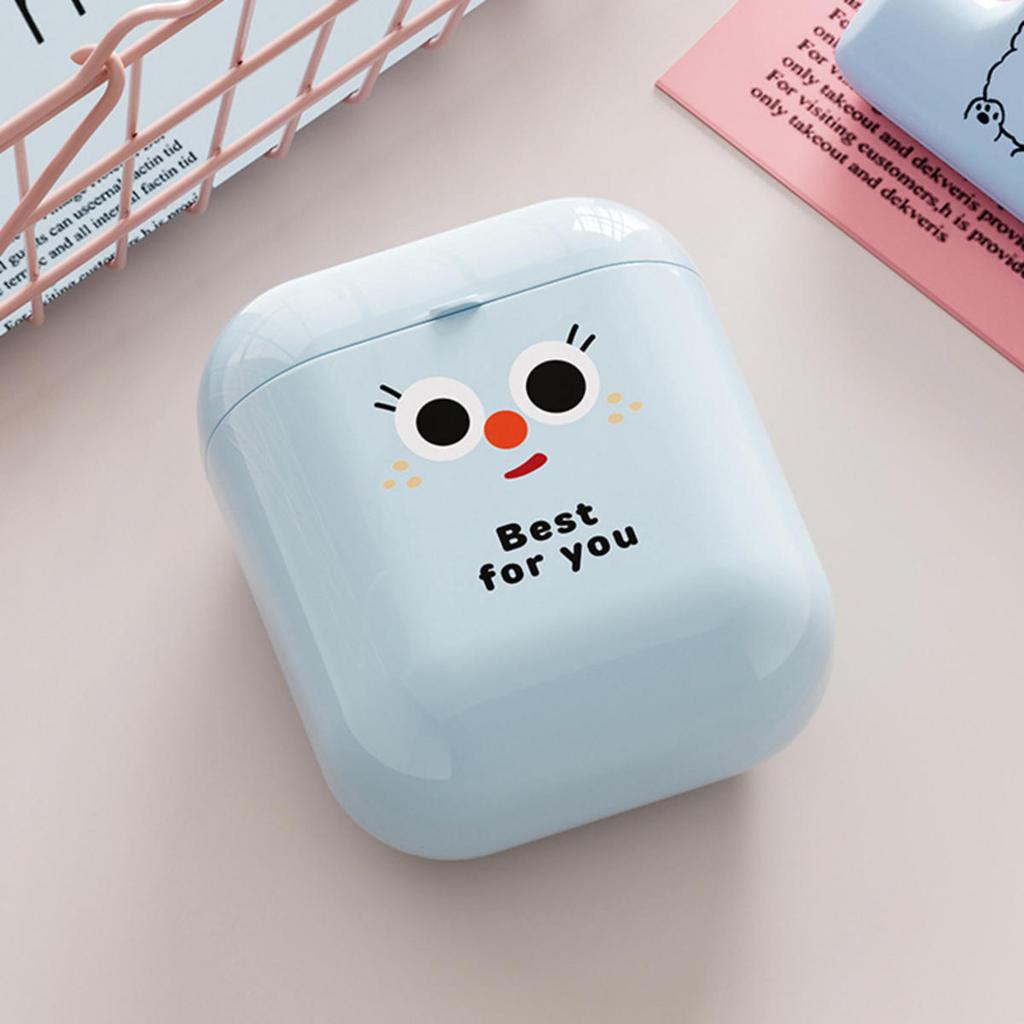 Compact Portable Travel Data Cable Storage Box Multifunctional Cute Mini Cotton Swabs Dispenser Lipstick Organizer Case