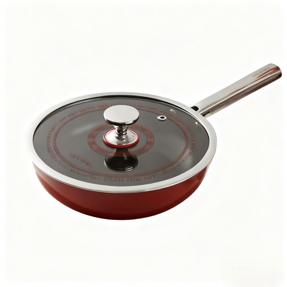 Record Design Frying Pan Steak Egg Stir Fry Pan Cast Iron Flat Bottomed Less Oil Fumes Non Stick Frying Pan Kitchen Utensils
