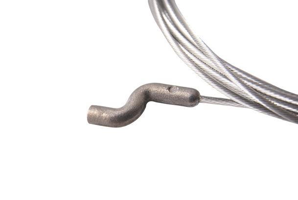 Universal Throttle Drive Cable For Lawnmowers 2.5 M Steel With Tip