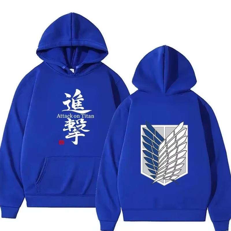 Hot Sale Attack on Titan Anime Print Hoodie Men Women Harajuku Hip Hop Vintage Soft Sweatshirt Trendy Streetwear for Daily Looks