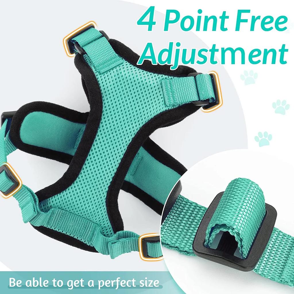 Summer Cat Dog Harness Lead Leash Adjustable Vest Polyester Mesh Breathable Harnesses Reflective for Small Dog Cat Lesah