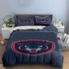 "Dark Panther Logo with Red Accents" Print Bedding Set Duvet Cover Pillowcases (1* Duvet Cover 2* Pillowcases Do Not Include Comforter)