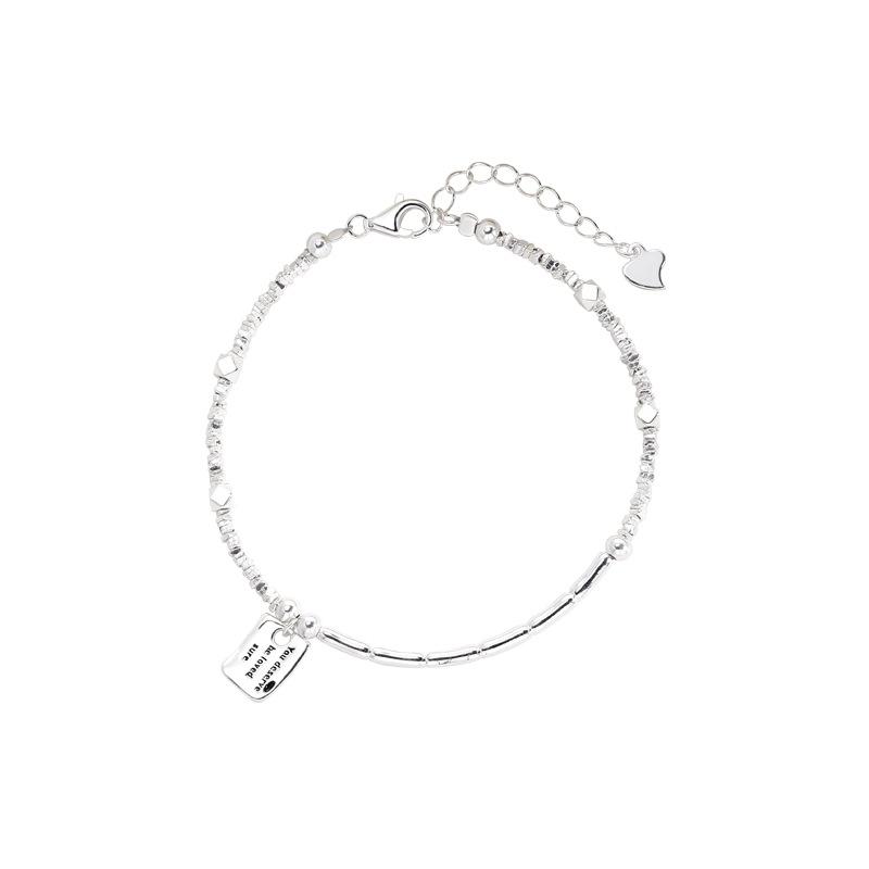 Square Brand Letter Bamboo Joint Irregular Bracelet Women's Fashion High-end Design Bracelet Gift Women