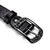Alloy Pin Buckle Carved Waist Belt Harajuku Punk Waistband Fashion PU Leather Belt  For Women