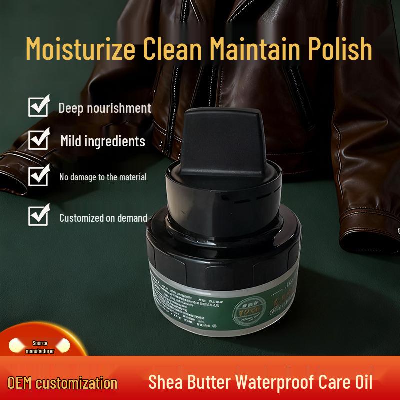 Universal Leather Care: Black Genuine Leather Polish with Nourishing Lanolin.