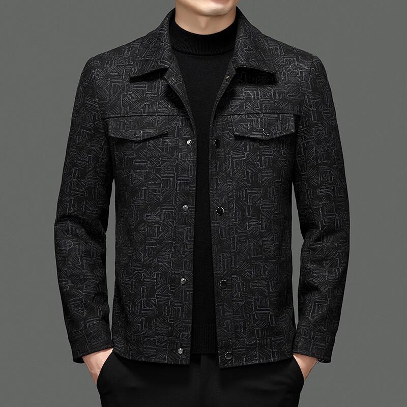 Firstview Men's Jacquard Casual Long-Sleeve Jacket FV26C1015