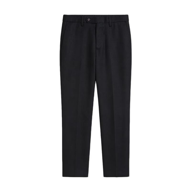 Jingdong Original Men s Ice Cool Wool Wrinkle-Free Straight-Leg Business Trousers 35