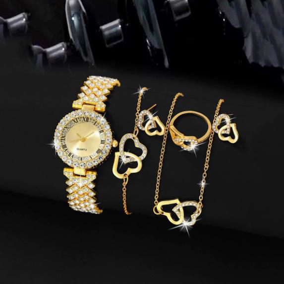 Ladies Fashion Bracelet Watch Diamond Inlaid Watch Cornucopia Roman Quartz Watch Women'S Watch