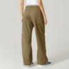Pantaloni Lunghi da Donna a Gamba Larga con Zip Frontale Vita Alta Casual Pantaloni Cargo Tasca Pantaloni Palazzo