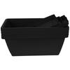 4Pcs Plastic Rectangular Window Box Planters Flower Pots for Indoor Outdoor Bonsai Vegetable Planting with Saucers