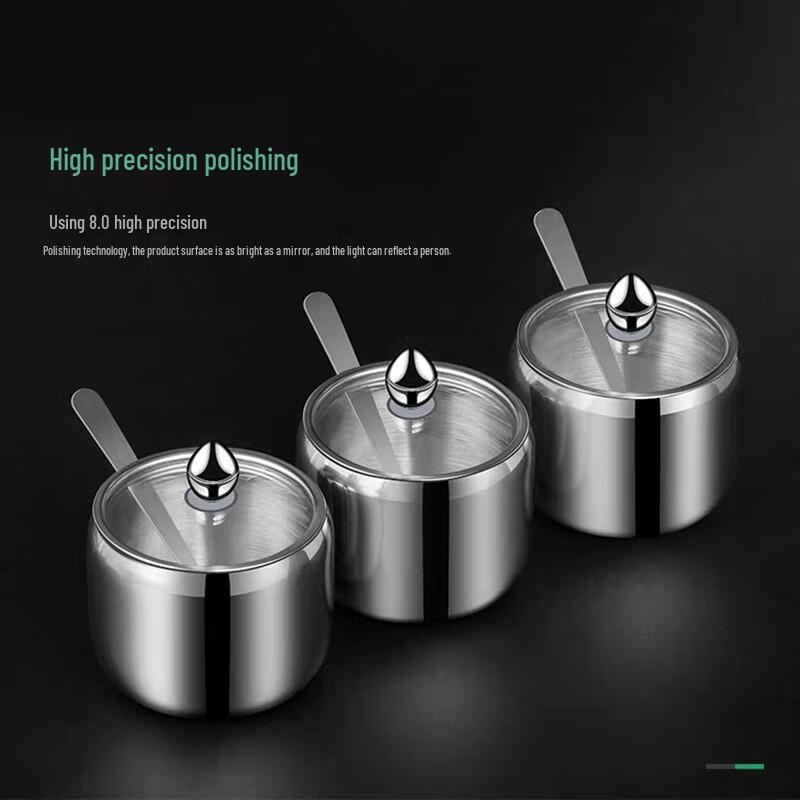 304 Stainless Steel Seasoning Jars with Bridge Rack