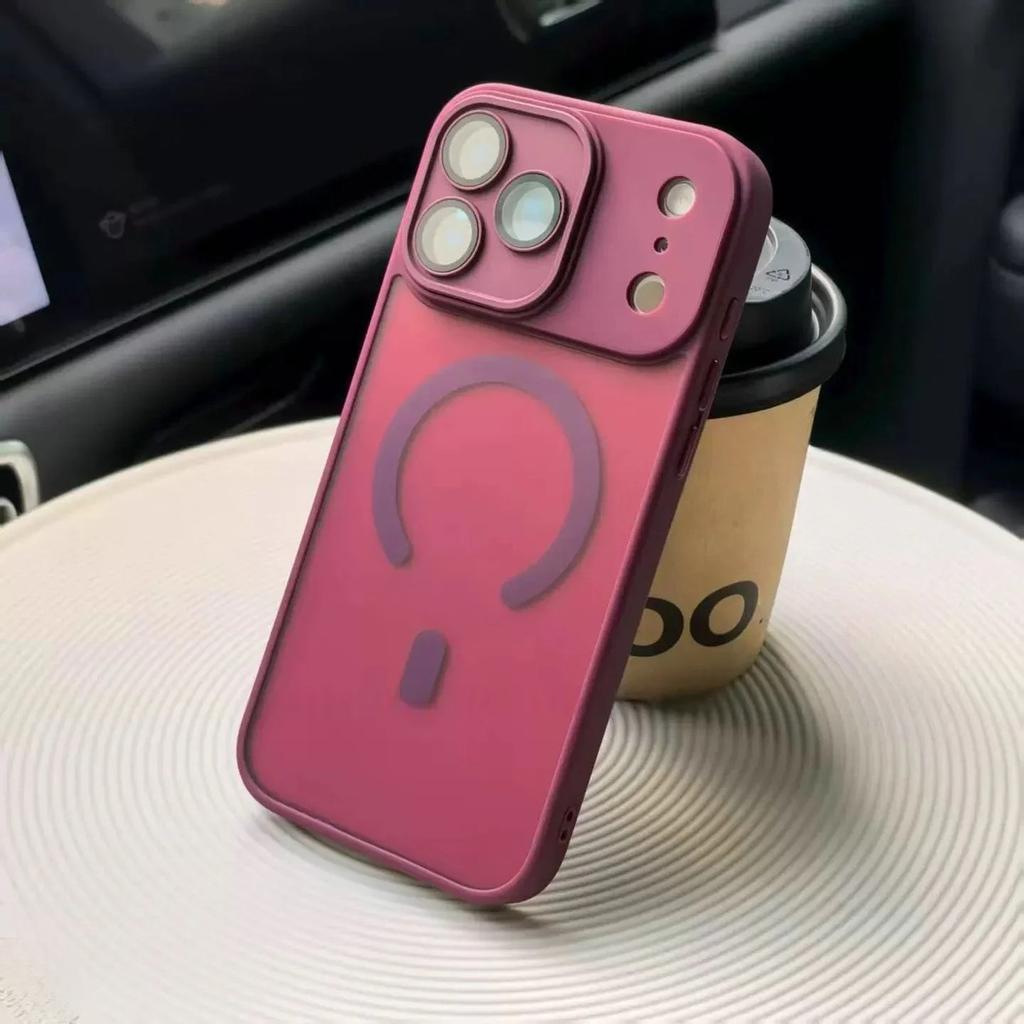 Matte Translunt Lens Protect Magsafe Phone Case For iPhone 17 17 Air 17Pro 17 Pro Max Magnetic Wireless Charge Cover