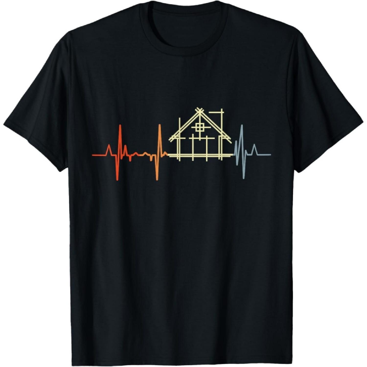 Vintage Architecture Student Heartline Architect T-Shirt S