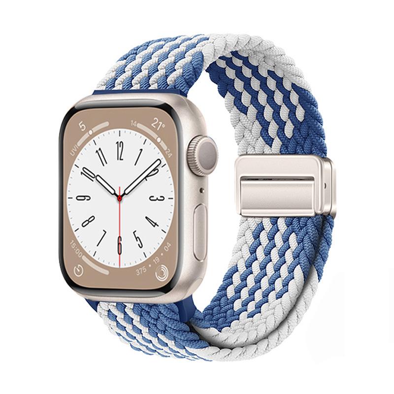 

18 мм Магнитная пряжка Плетеное нейлоновое кольцо-ремешок для Huawei GT5 и Samsung Watch7 Женские часы 20mm