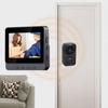 4pcs True Wireless Doorbell Camera For Easy Installation High Endurance Video Doorbell With Intercom