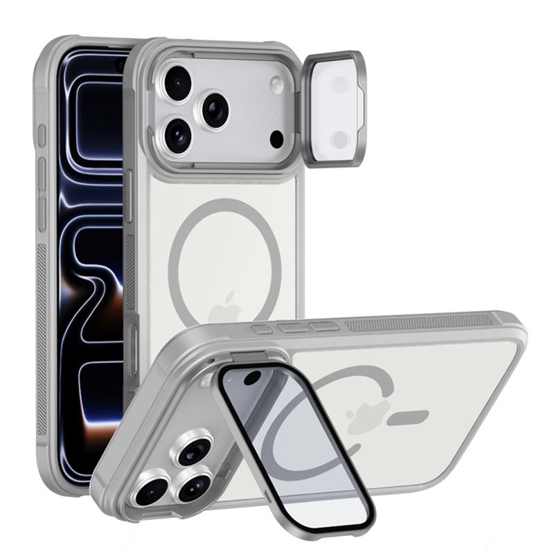 Glaslinsenschutz Ständer Handyhüllen Für iPhone 17 16 15 14 13 12 11 Pro Max Plus Air Für Magsafe Stoßfeste Magnetische Hülle
