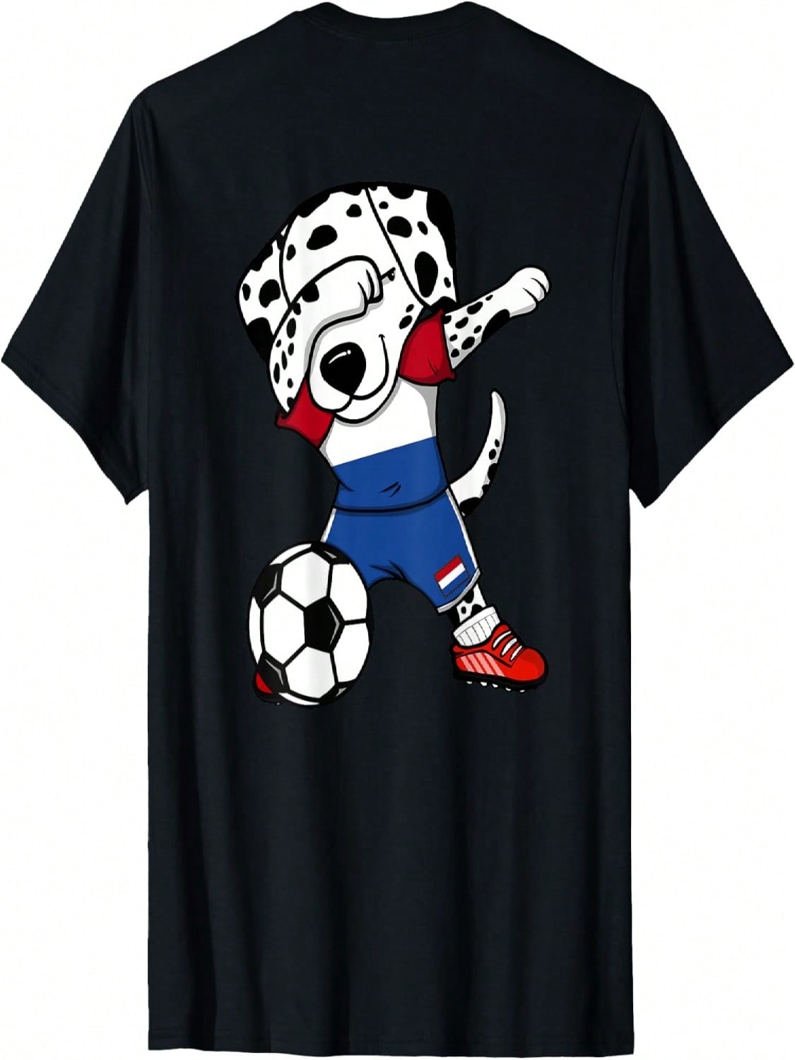 Dab Dalmatian Netherlands Soccer Fans Jersey Dutch Football T-Shirt S