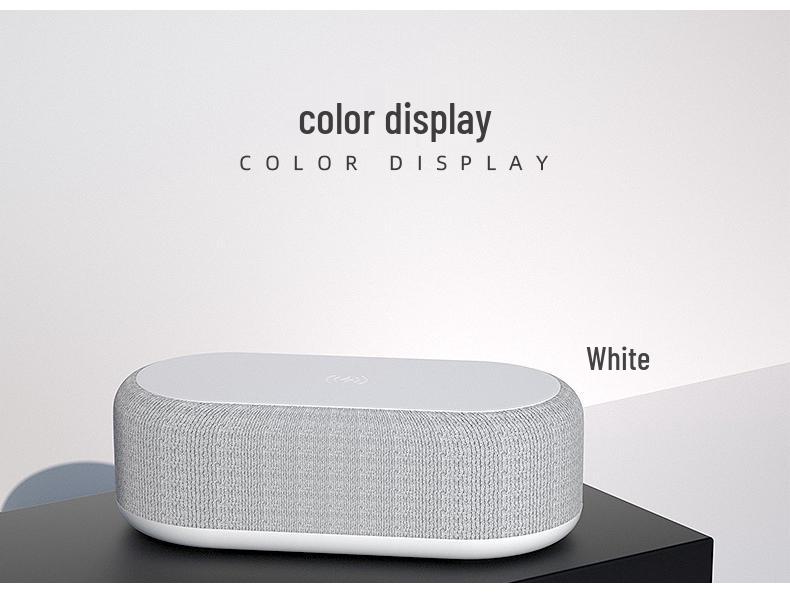 Colorful Light Bluetooth Wireless Charger with Alarm Clock