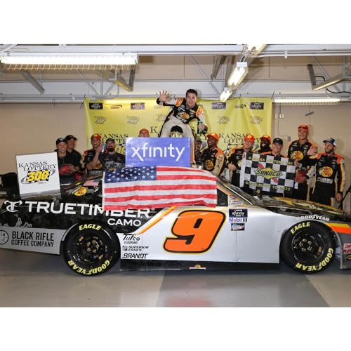 Lionel Racing 1/64 Noah Gragson #9 Bass Pro Shops/Black Rifle Coffee/True Timber Chevrolet Camaro NASCAR Xfinity Series 2022 Kansas Lottery 300 Winner